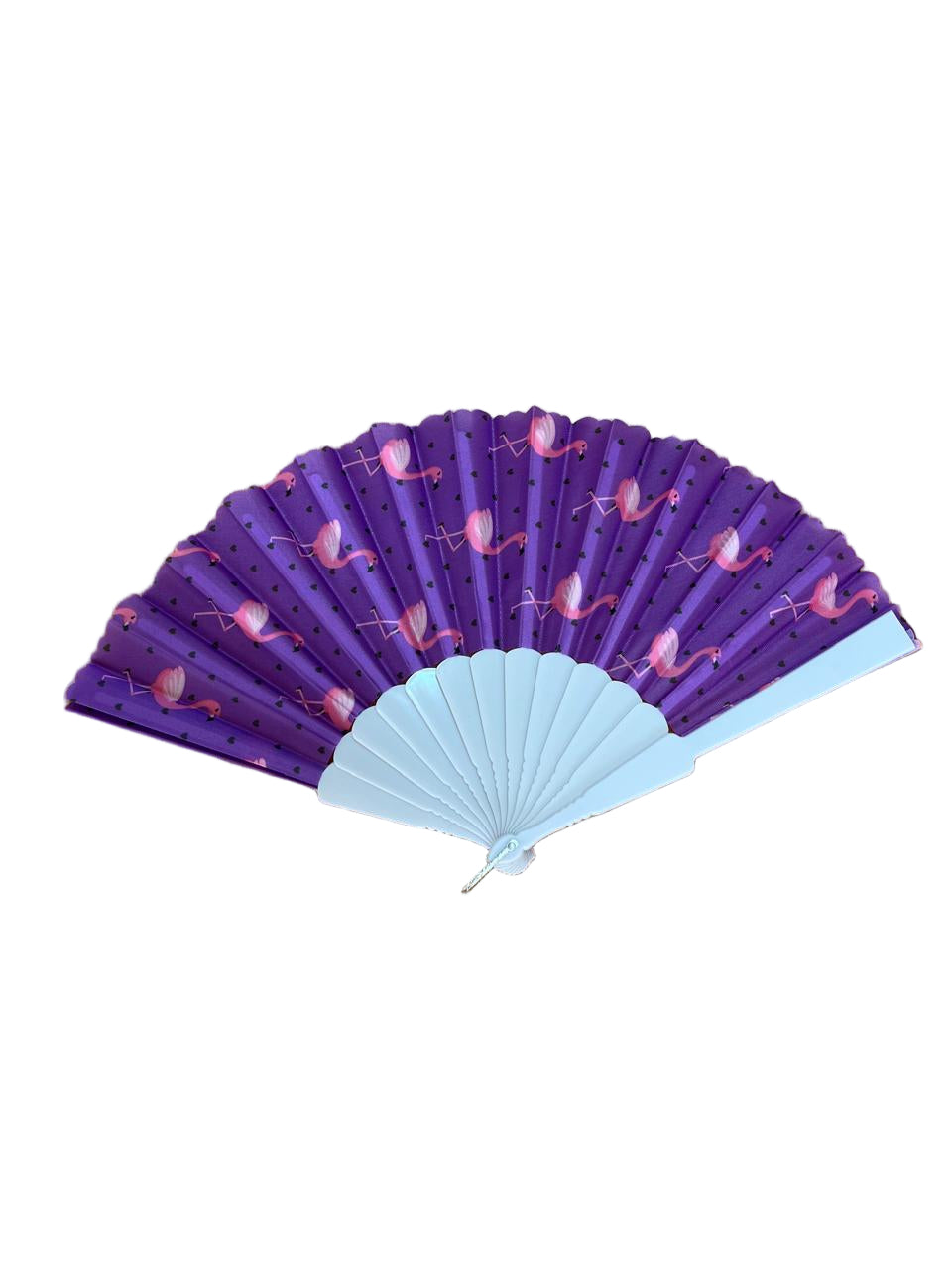 Flamingo Hand fan Blue