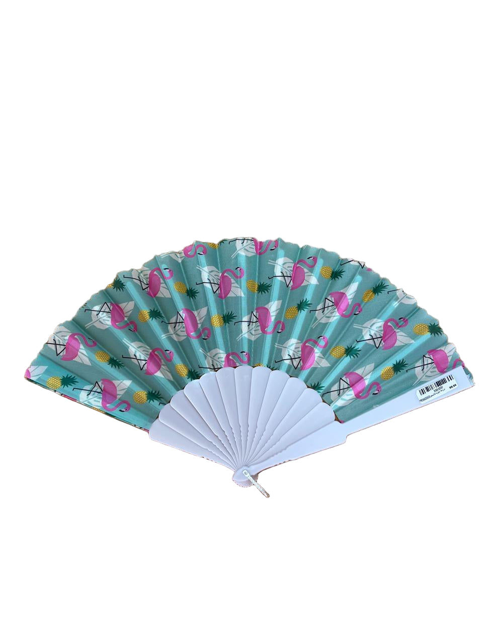 Flamingo Hand fan Green