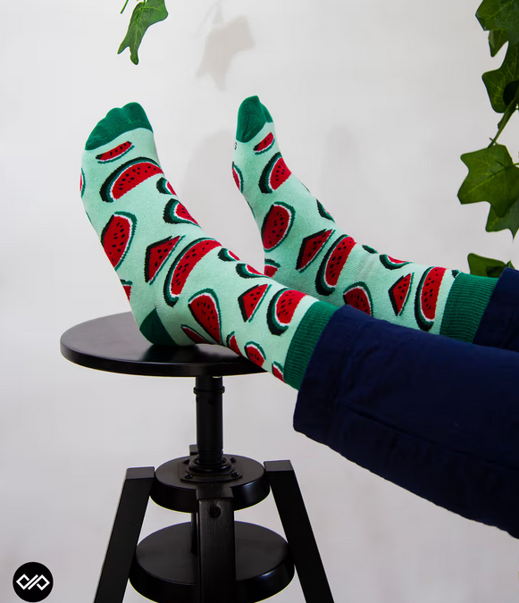 Crazy Watermelon Socks Multicolor