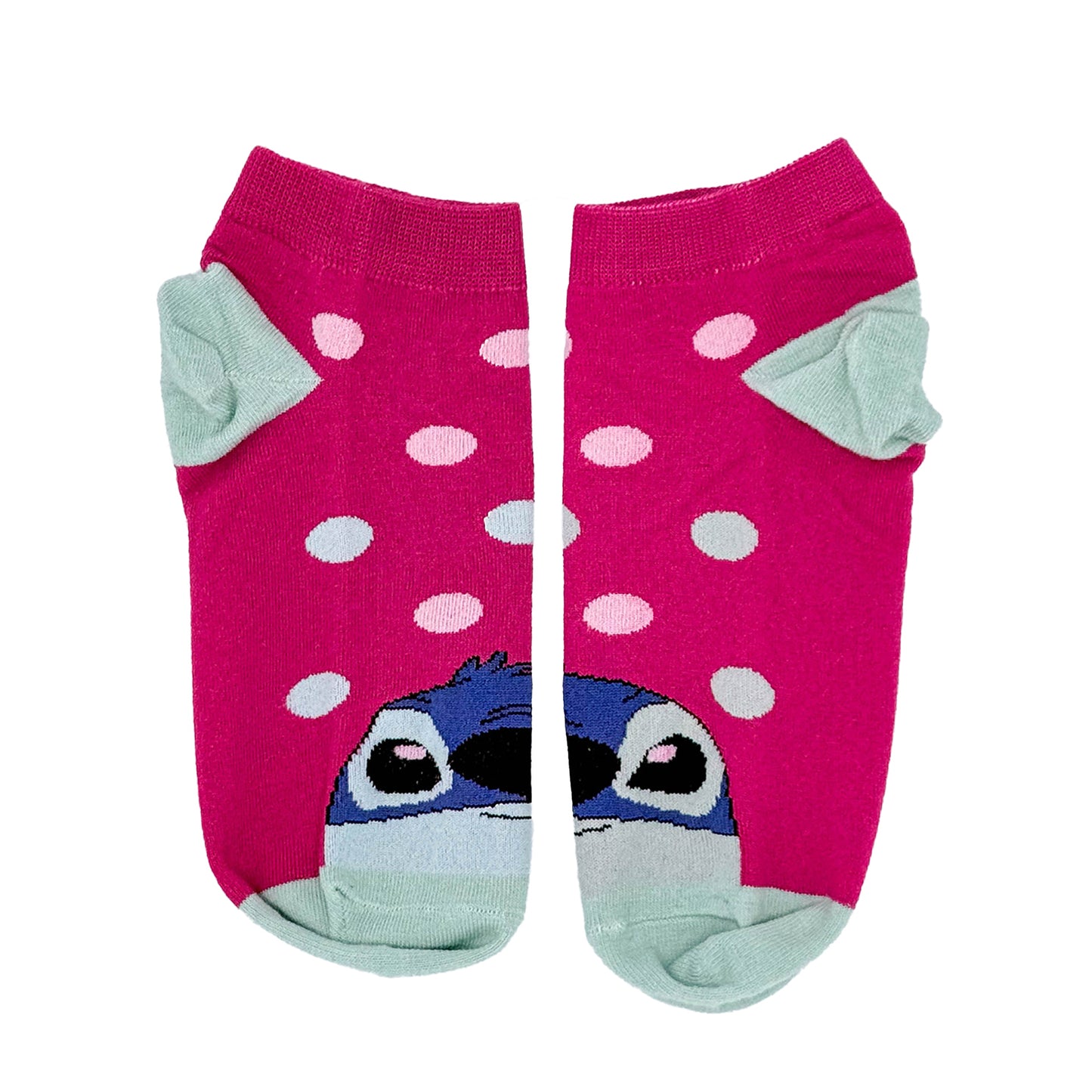 Stitch kids Short Socks pink