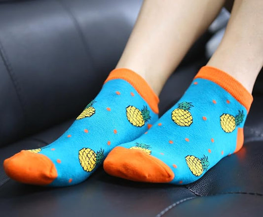 Crazy Pineapple Short Socks Multicolor