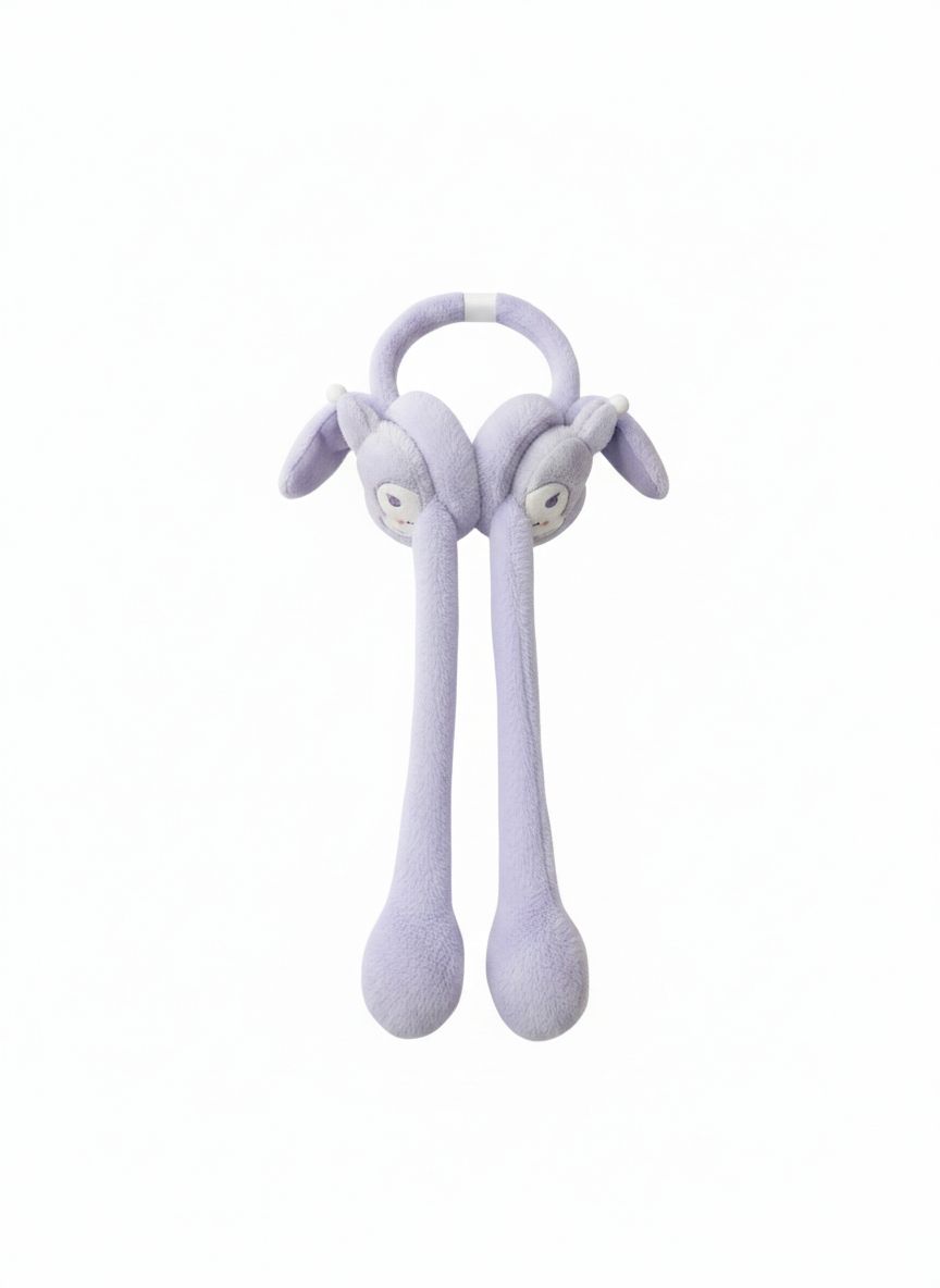 Plush Bunny Squeeze Earmuffs β Lavender