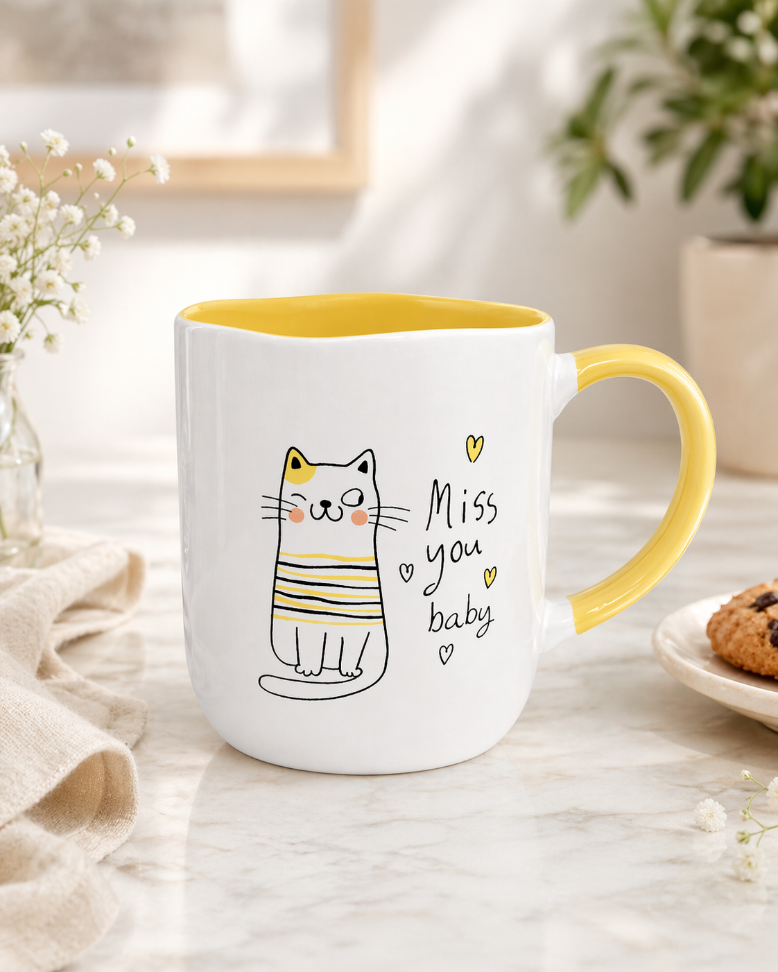 Miss You Baby Cat Mug