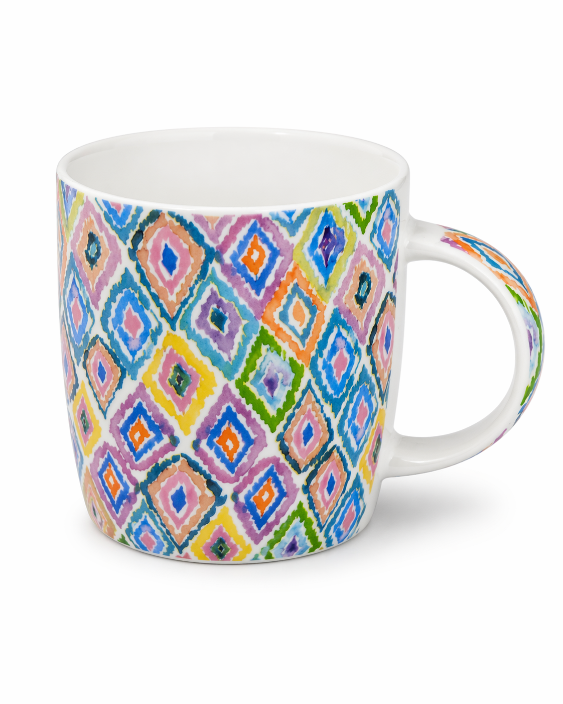 Watercolor Ikat Diamond Mug