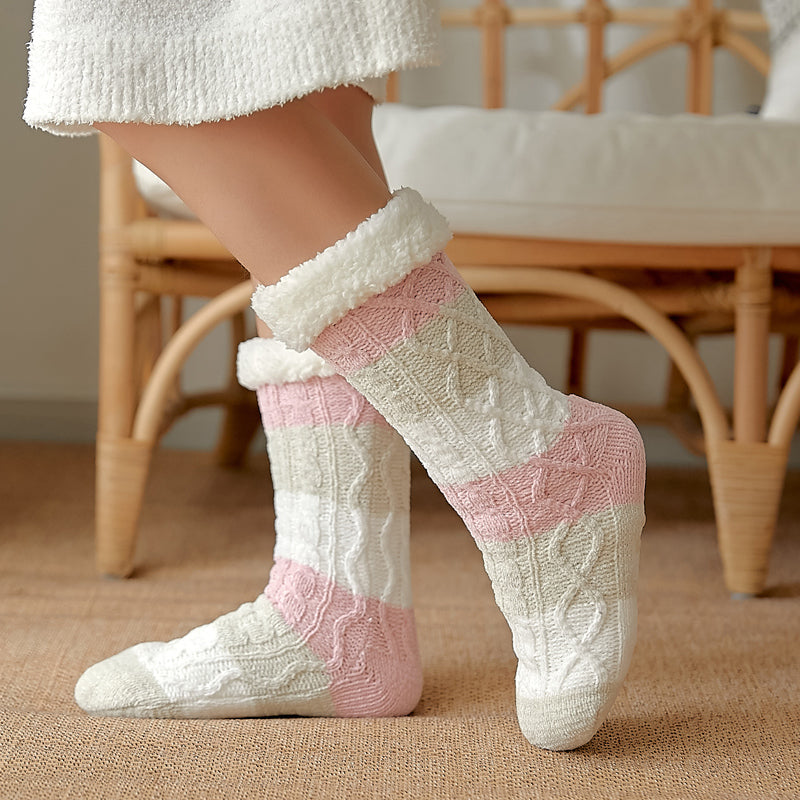 women winter cheerfully colors knitted socks🧦❄️