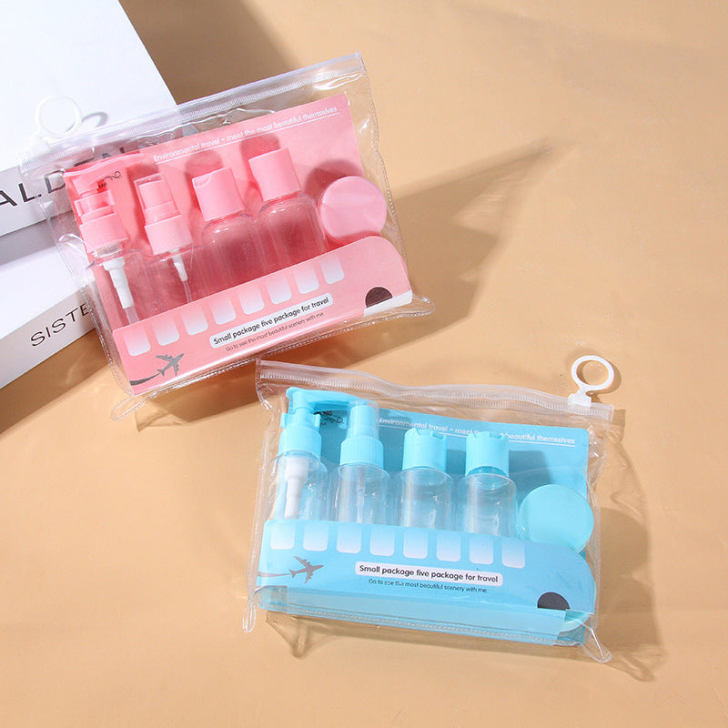 Travel organizer -pack of 7pcs Set for Shampoo Conditioner Lotion Body and Hand wash