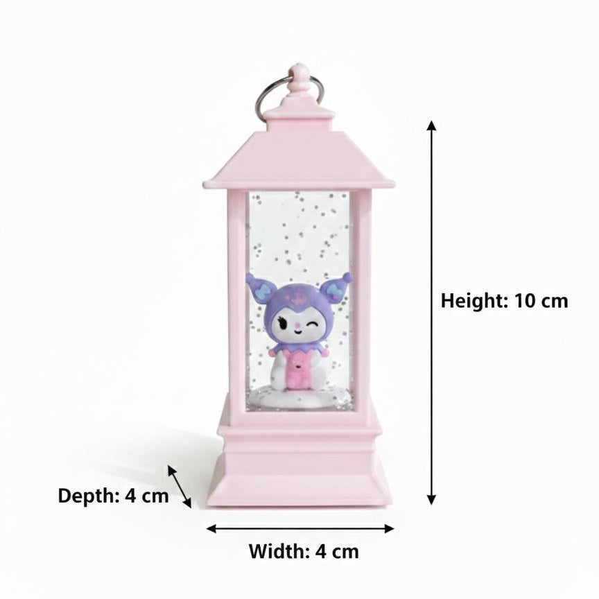 Kuromi Lantern Snow Globe Keychain