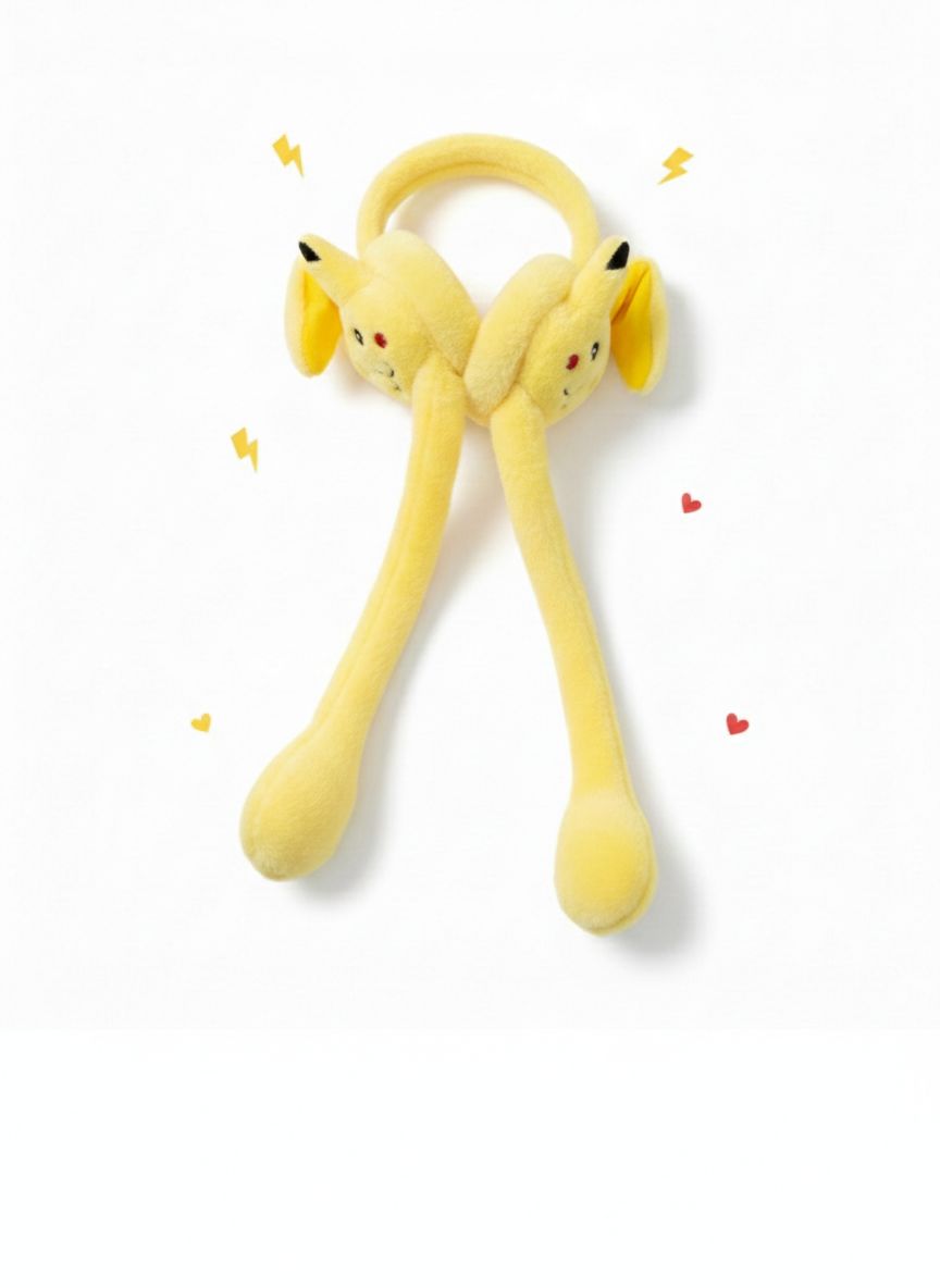 Pikachu-Inspired Plush Earmuffs