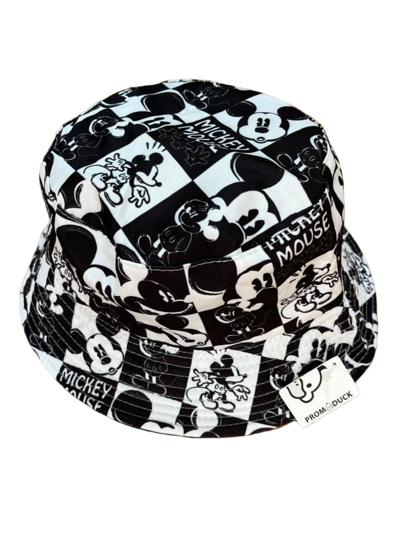 Mickey Mouse Bucket Hat Black & White