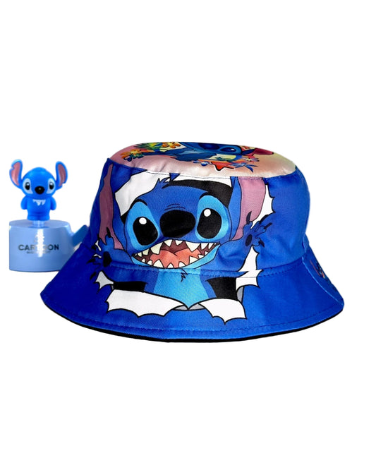 Stitch Bucket Hat Blue