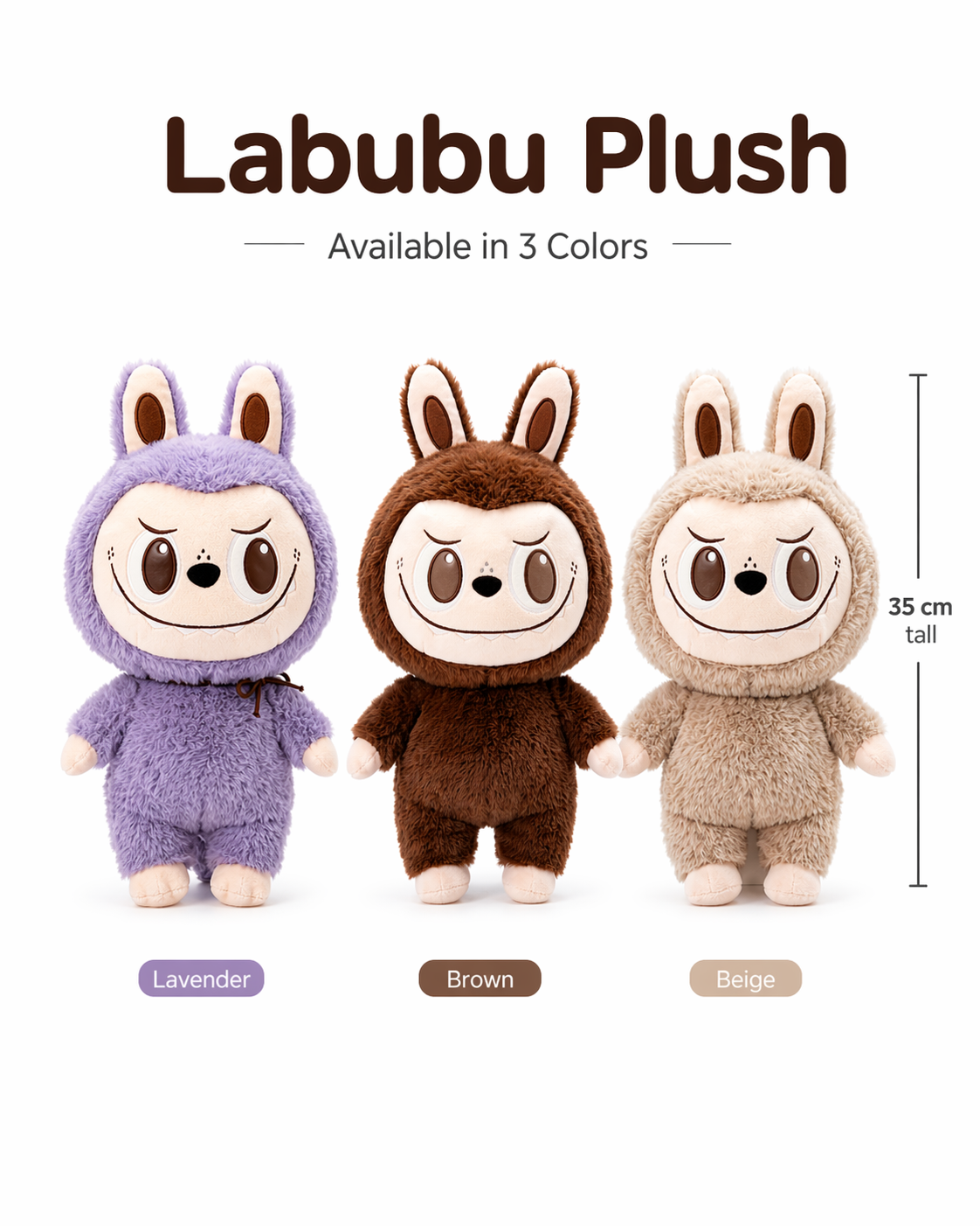 Labubu Plush Toy – 35cm
