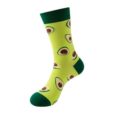 Crazy Avocado Socks Multicolor