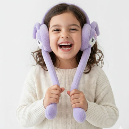 Plush Bunny Squeeze Earmuffs – Lavender