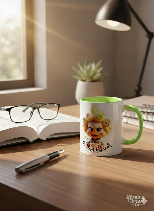 The "Go Duck Yourself" Two-Tone Ceramic Mug