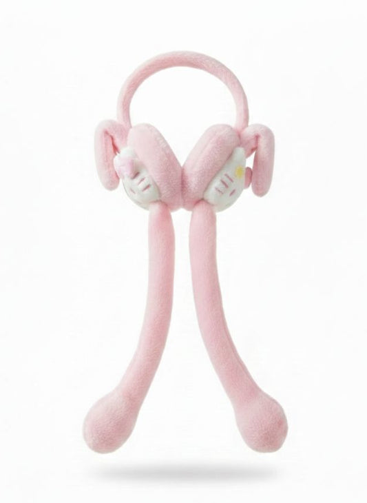 Prom Duck: Hello kitty -Inspired Plush Earmuffs (Pink)