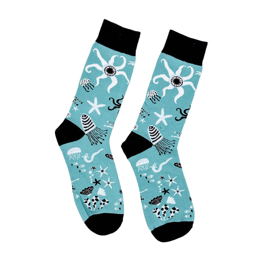 Crazy long Socks Blue