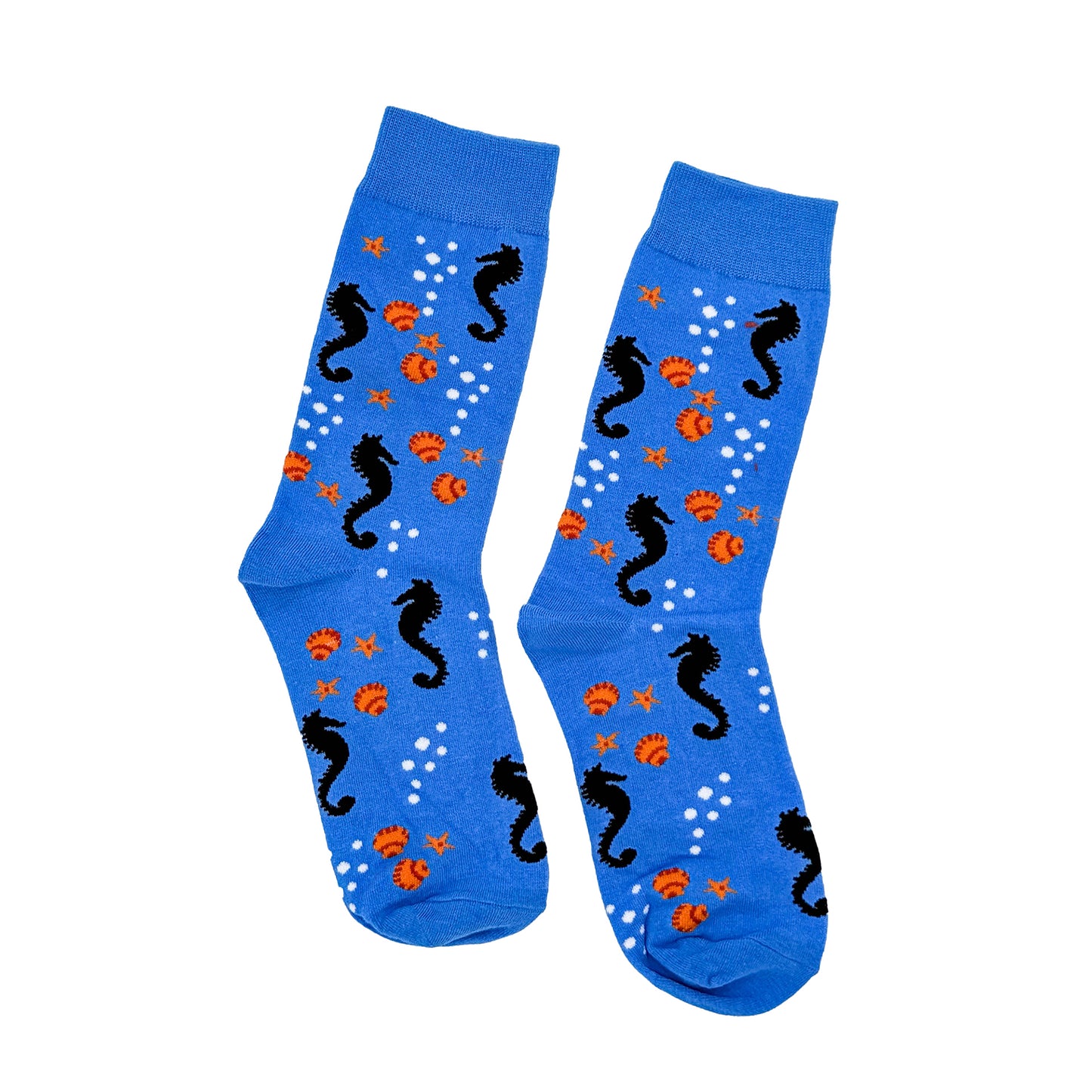 Crazy Fish long Socks Blue