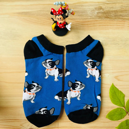 Crazy Dog Short Socks Blue