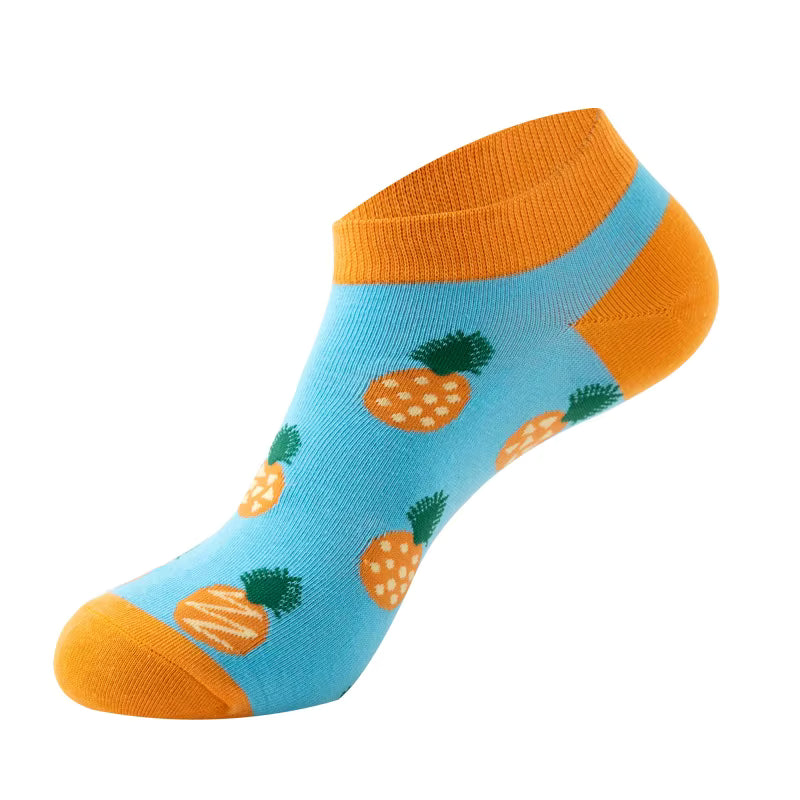 Crazy Pineapple Short Socks Multicolor