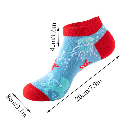 Crazy Water Short Socks Multicolor