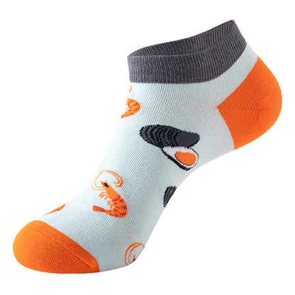 Crazy Shrimp Short Socks Multicolor