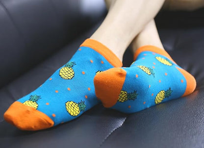 Crazy Pineapple Short Socks Multicolor
