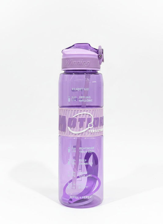 Winning Motion Motivation Water Bottle – Purple Glow