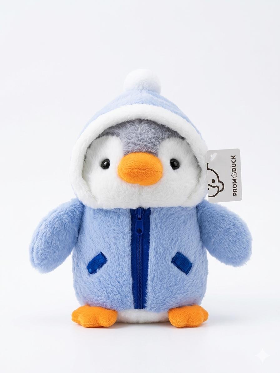 Cozy Penguin in Winter Hoodie