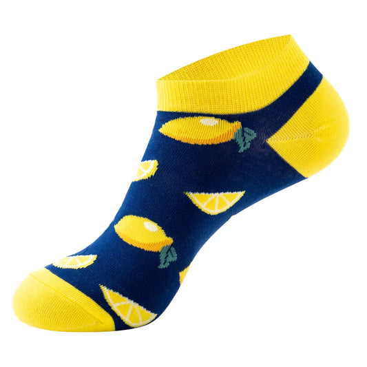 Crazy Lemon Short Socks Multicolor
