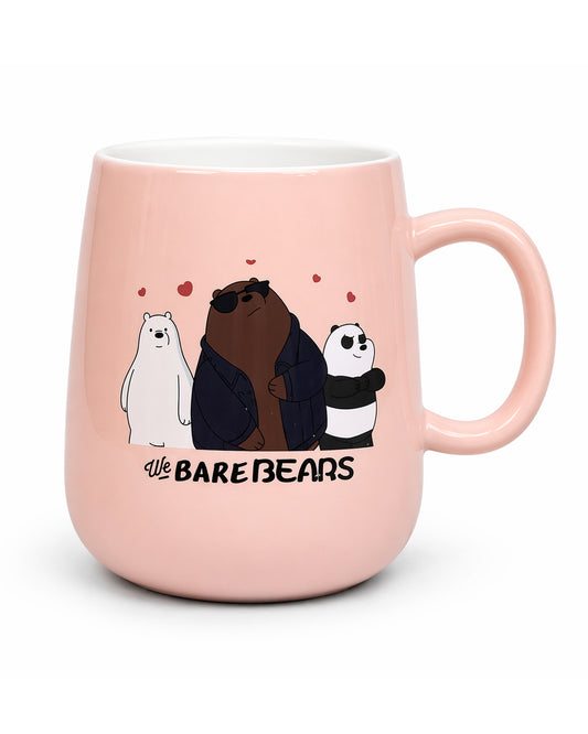 We Bare Bears Ceramic Mug - Pastel Pink