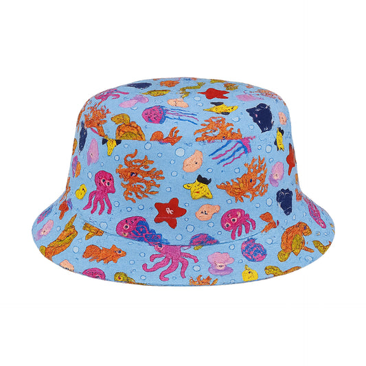 Under water Baby Blue Bucket Hat