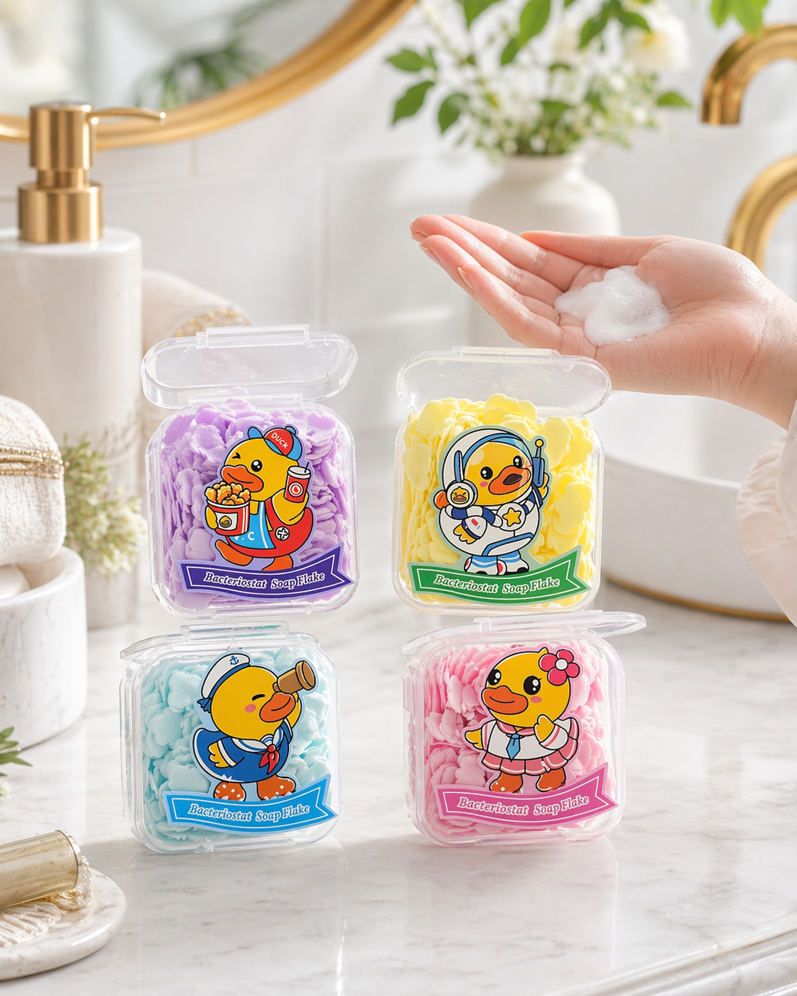 Duck Soap Flake Box – Set of 4