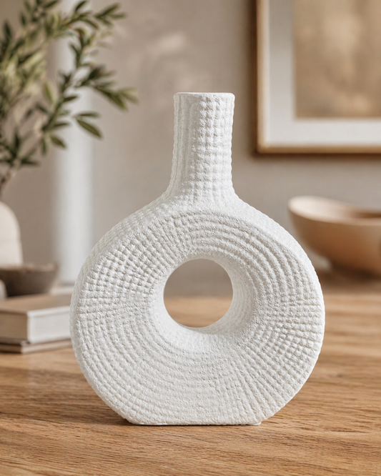 Waffle Texture Donut Vase