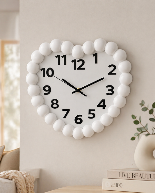 Heart Bubble Wall Clock