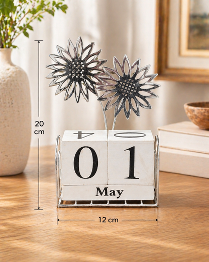 Sunflower Perpetual Block Calendar