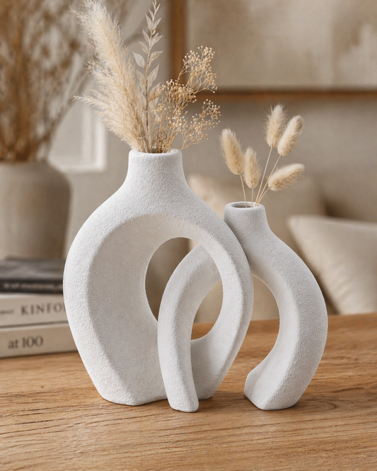 Nordic Arch Duo Vase Set – Set of 2