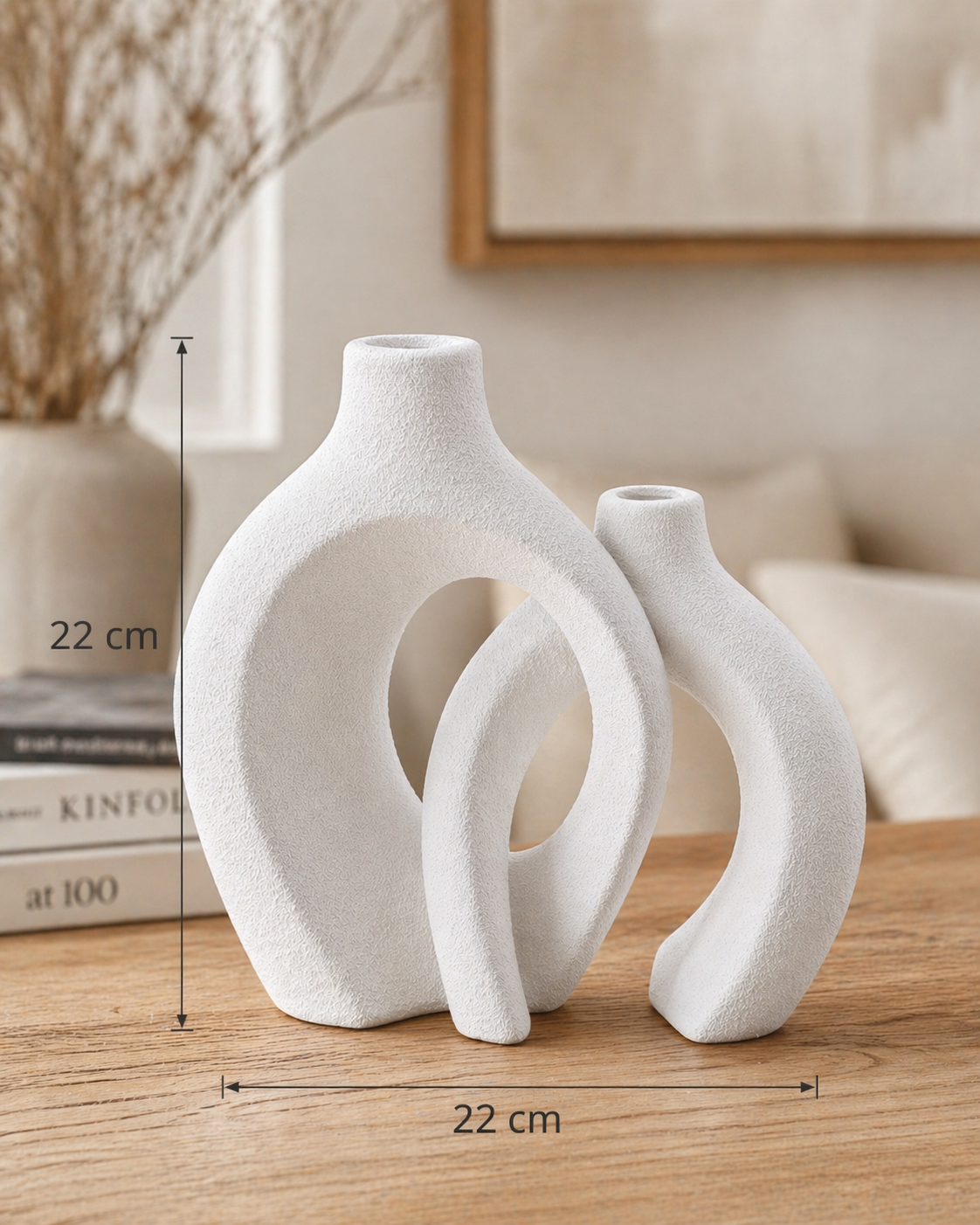 Nordic Arch Duo Vase Set – Set of 2
