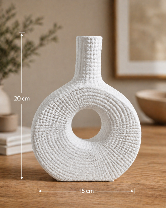 Waffle Texture Donut Vase