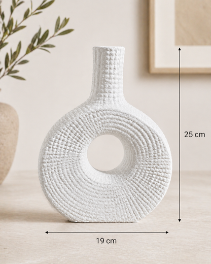 Waffle Texture Donut Vase
