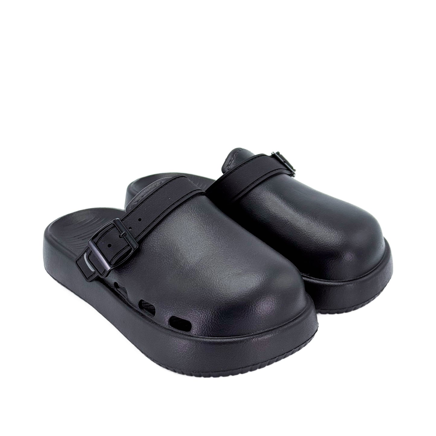 Clog Sandal Thick-Soled Lab Slipper Clogs Black