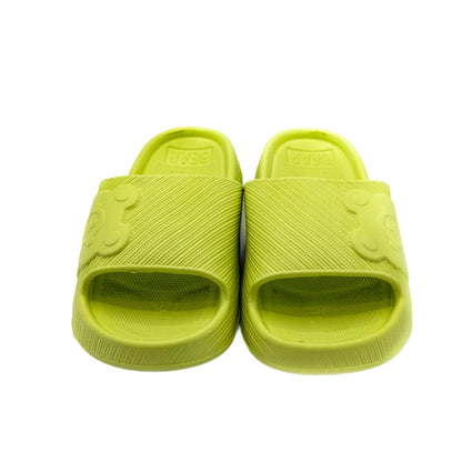 Slippers Summer Home Indoor Bathroom Anti-slip Slippers EVA Thick Bottom Soft Slippers Cute Cartoon Pattern Green