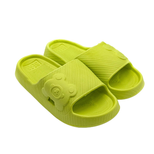 Slippers Summer Home Indoor Bathroom Anti-slip Slippers EVA Thick Bottom Soft Slippers Cute Cartoon Pattern Green