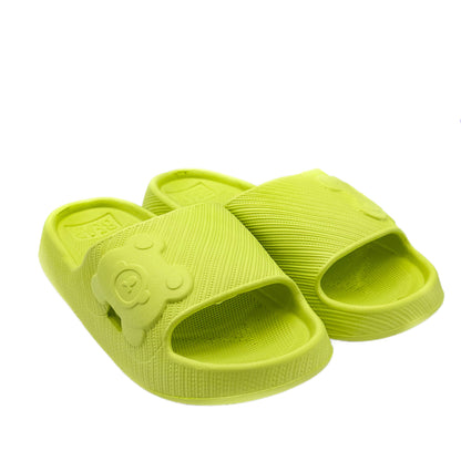 Slippers Summer Home Indoor Bathroom Anti-slip Slippers EVA Thick Bottom Soft Slippers Cute Cartoon Pattern Green