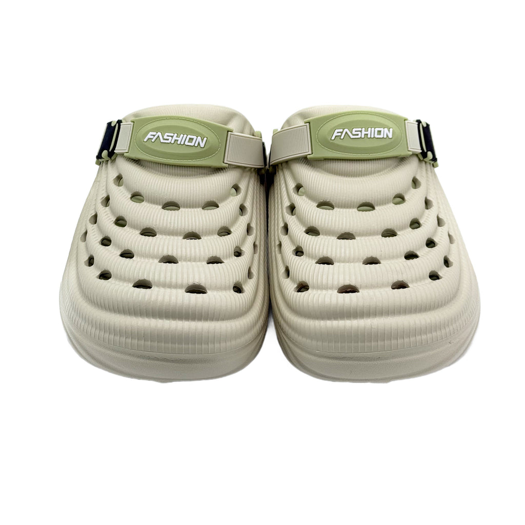 Slipper with Holes Gray