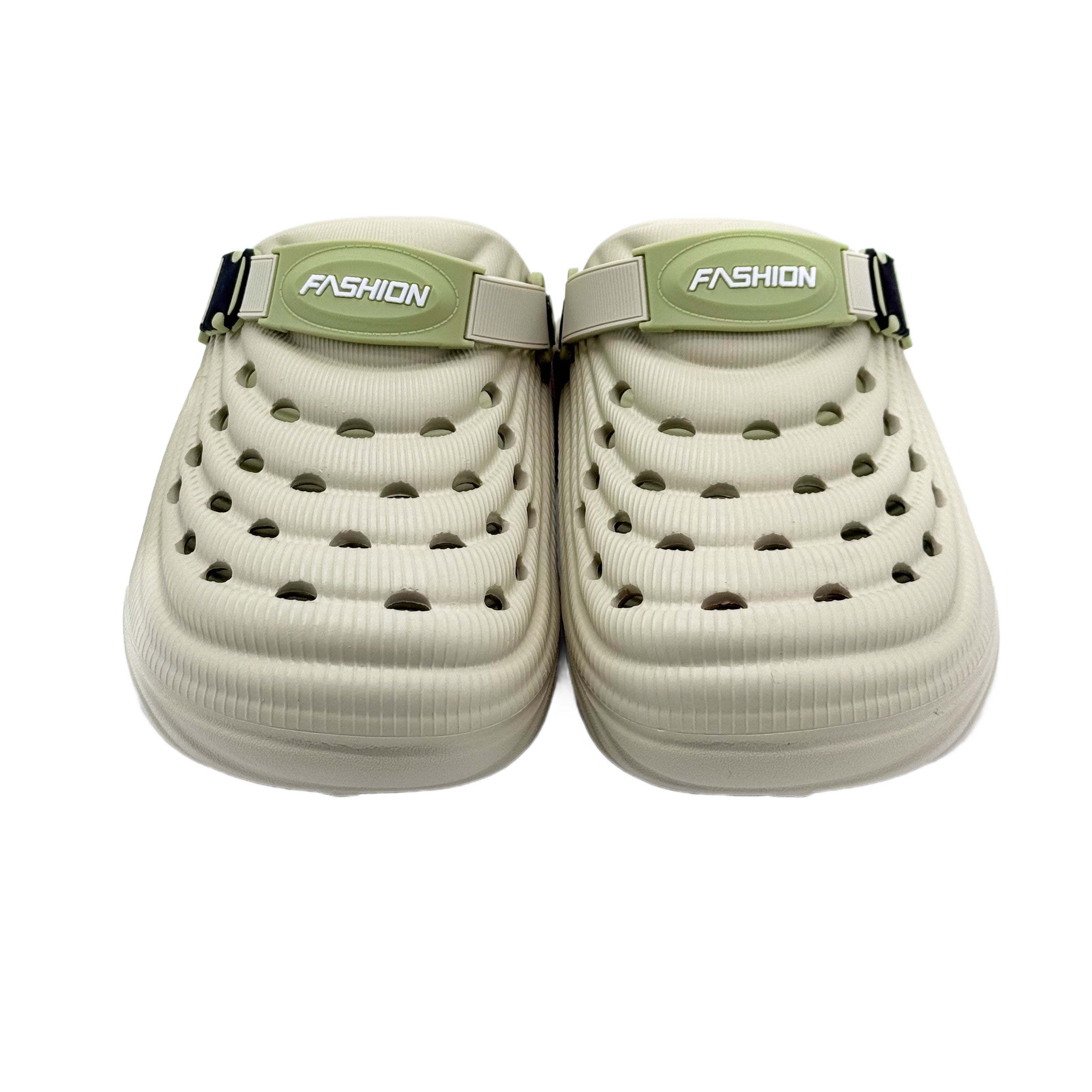 Slipper with Holes Gray