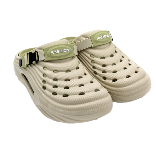 Slipper with Holes Gray