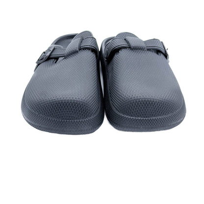 Summer Shoes for Men Lightweight Sandals Closed-toe Slippers for Men Buckle-trap Clogs Black