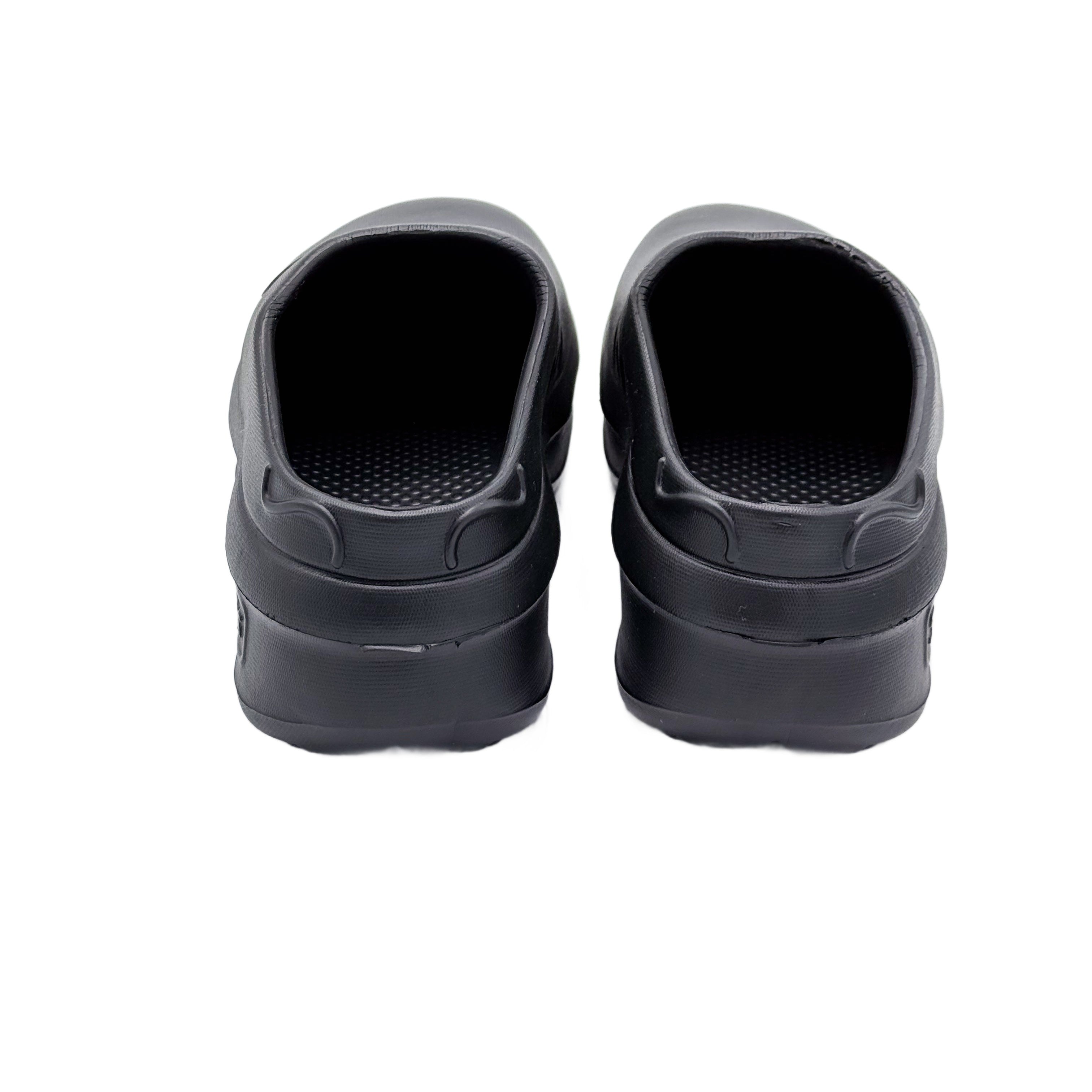 Black Thick sole Comfort Crocs