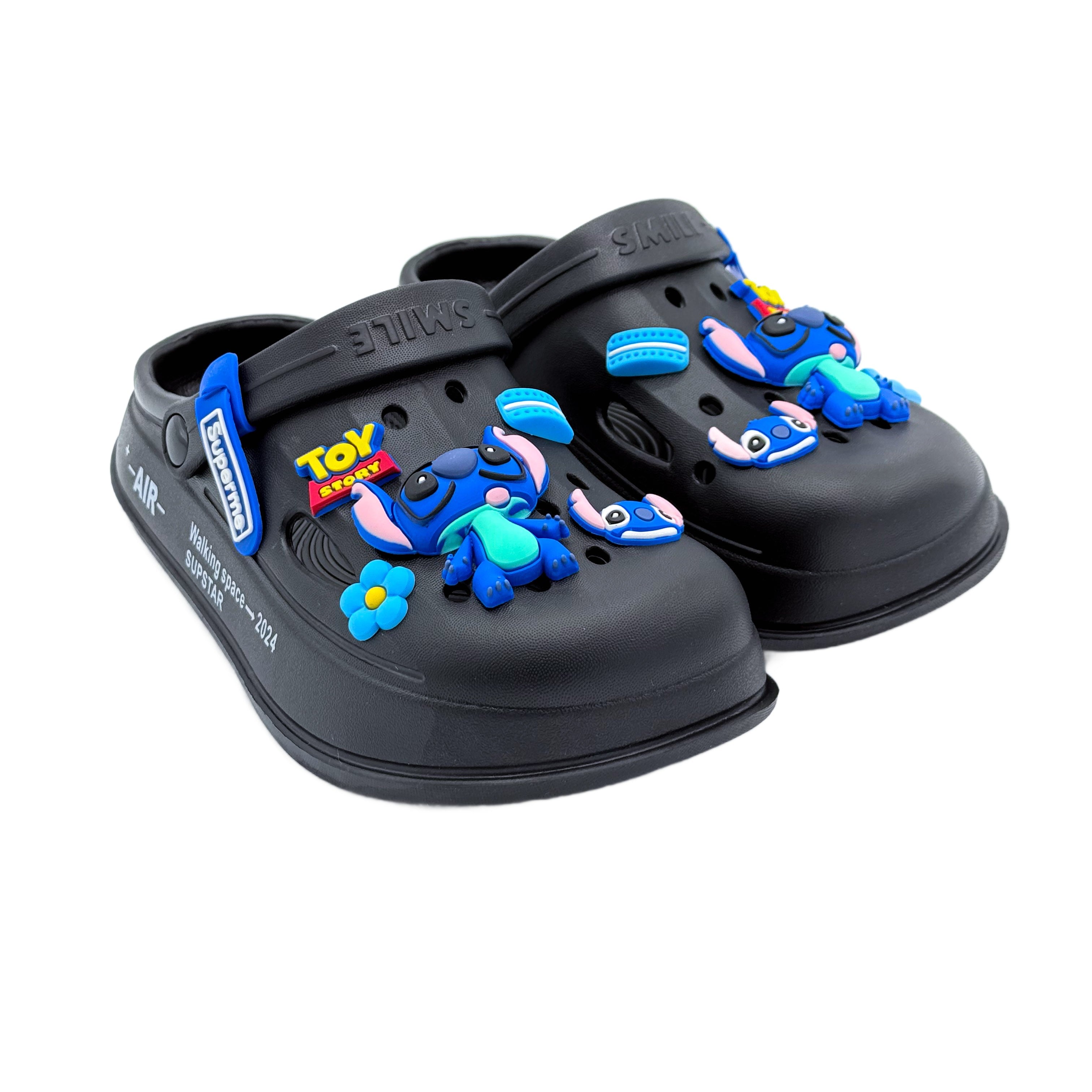 Stitch Slipper Black