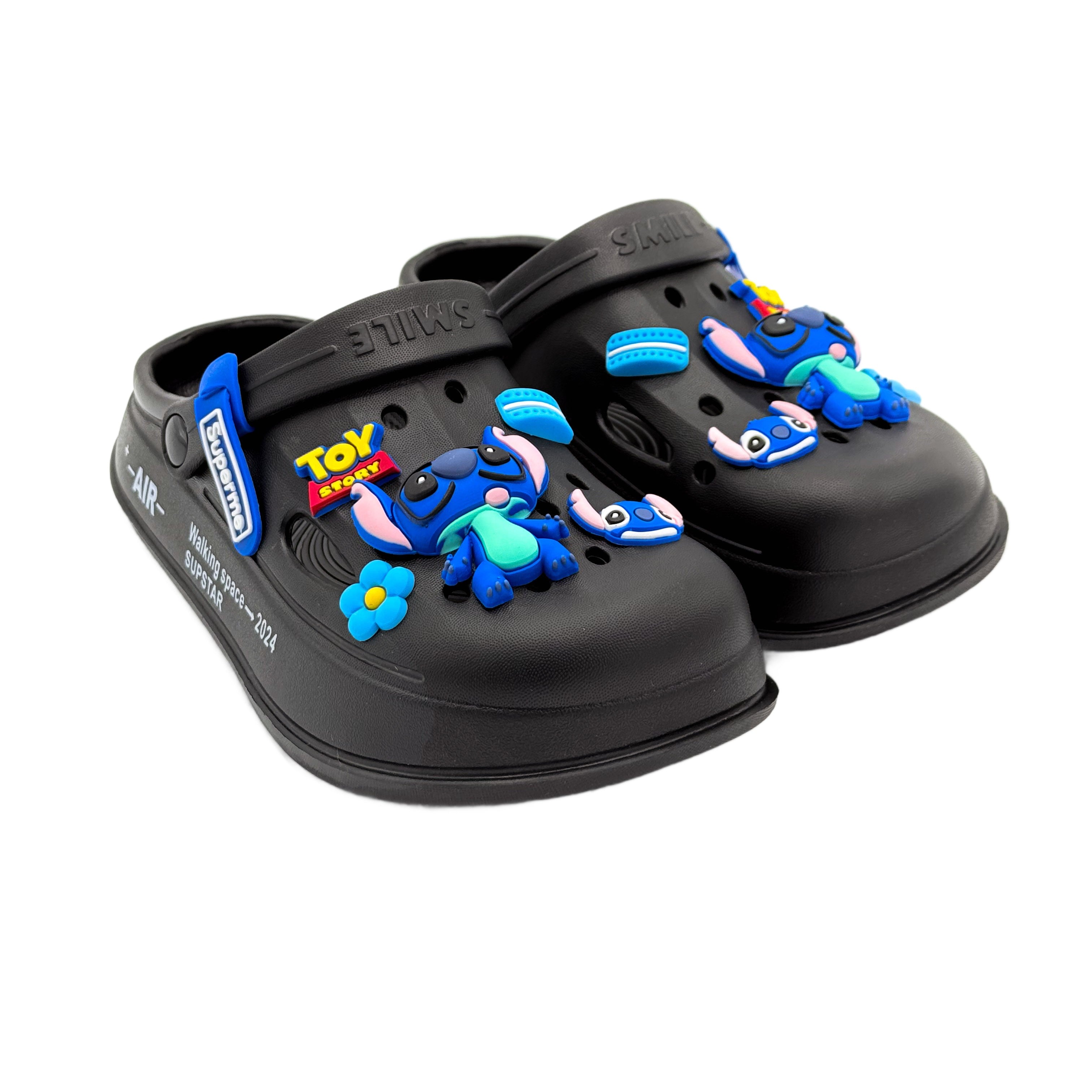 Stitch Slipper Black
